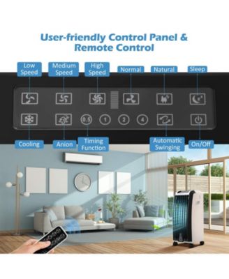  Portable Evaporative Air Cooler with 3 Wind Modes and Timer  Air Cooling Appliance