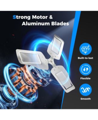 Industrial Drum Fan with 2 Wheels and 360-Degree Adjustable Tilt