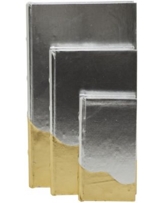 Glam Faux Leather Box, Set of 3