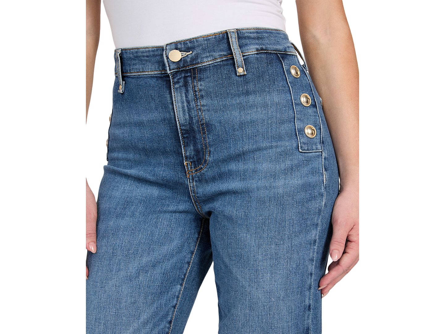 Женские джинсы GUESS Faye High Rise Flare, цвет: Simplicity — фото 4