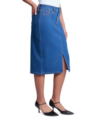 Petite Lexington Denim Pencil Skirt