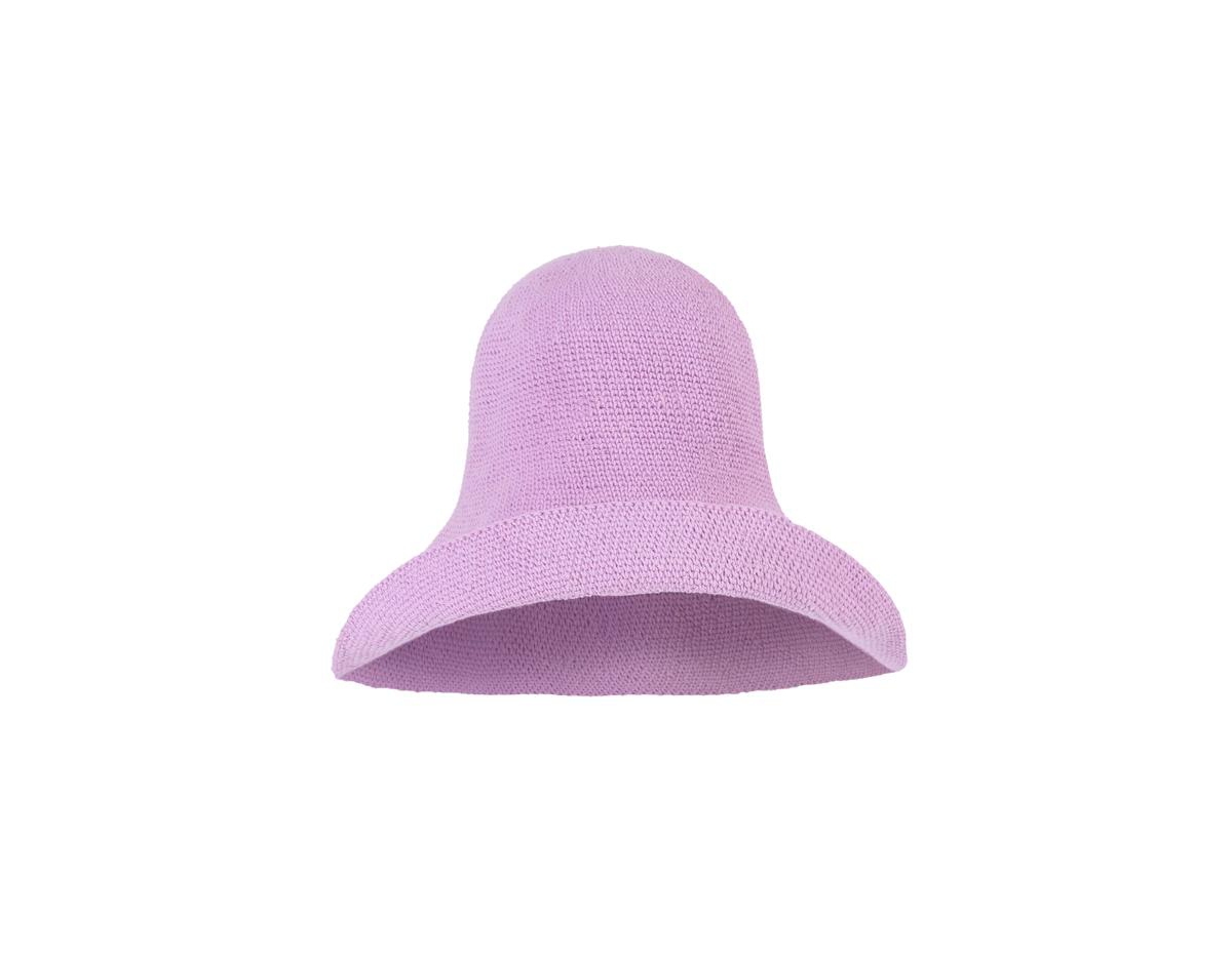 Bloom Crochet Sun Hat In Lilac Purple - Lilac purple