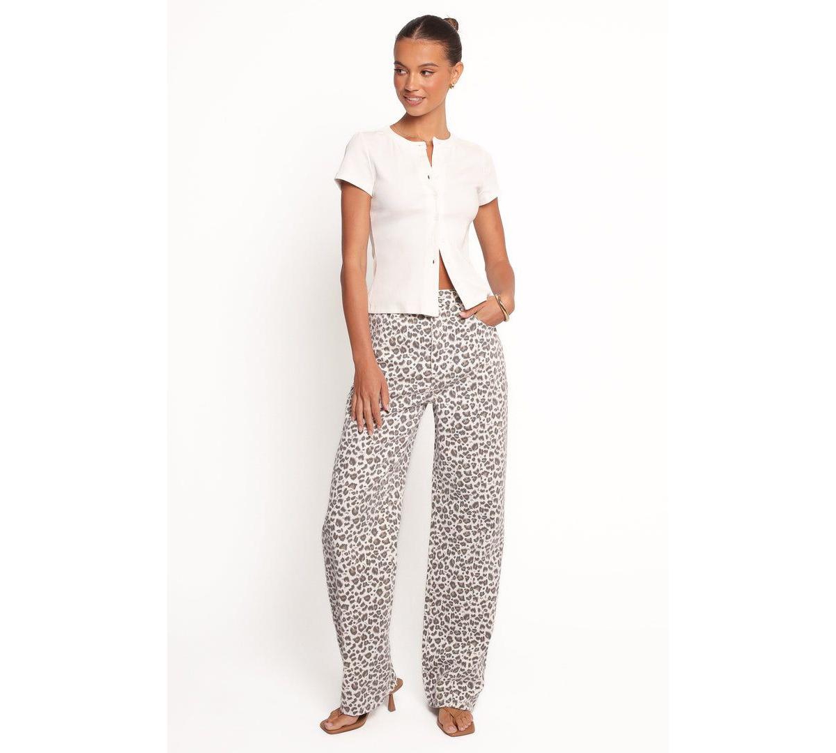 Petal and Pup Women's Leila Printed Wide Leg Jean