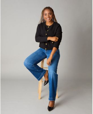 Women's Itch-Free Merino Wool Button Cardigan with Soft Lining