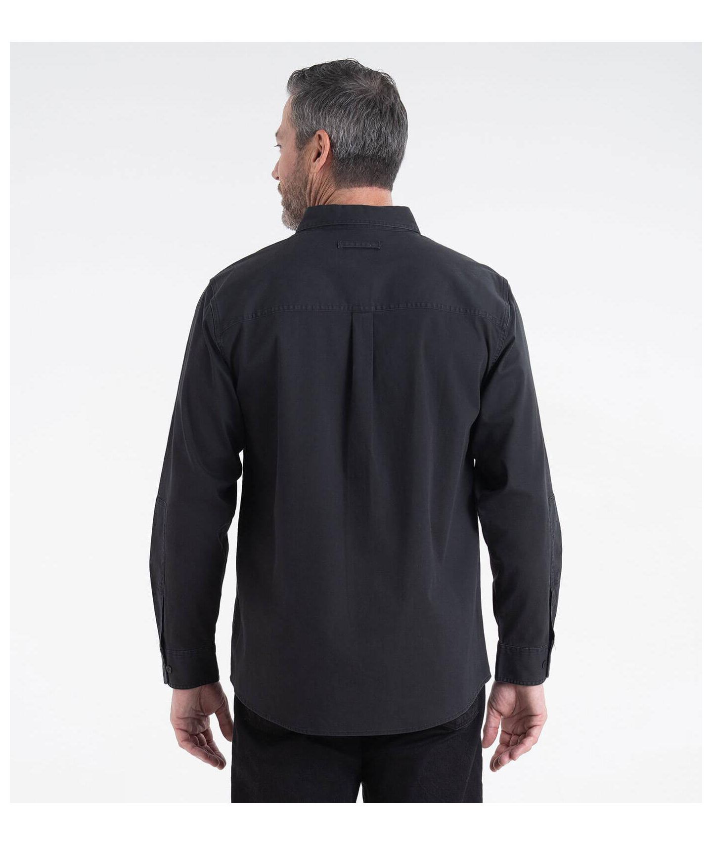 Мужская рубашка Thorogood Utility Stretch Shop Long Sleeve Button Down Shirt, цвет: Чёрный — фото 2