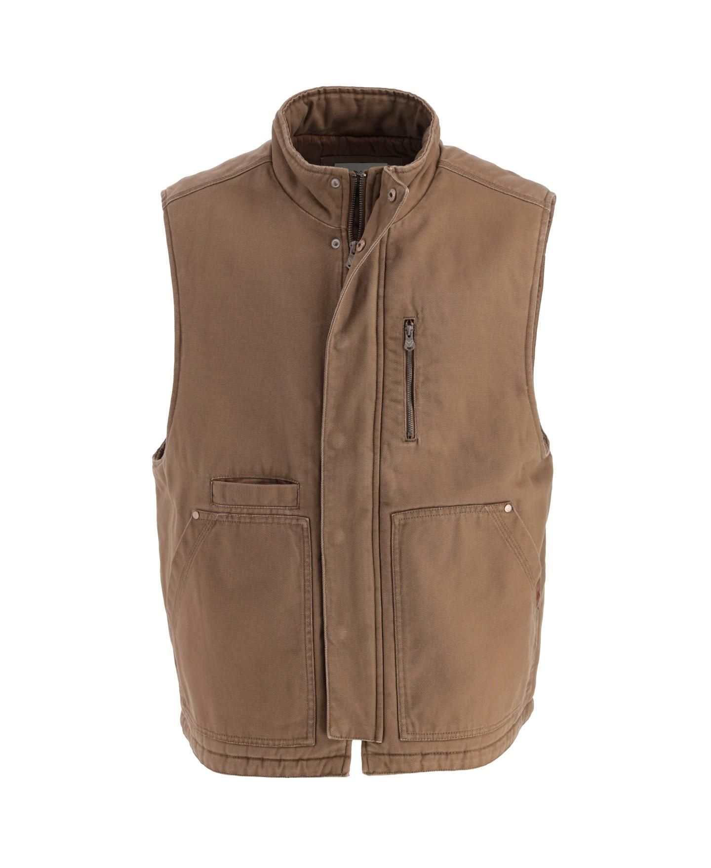 Мужской жилет Thorogood Heritage Stone Washed Canvas Vest, цвет: Otter — фото 1
