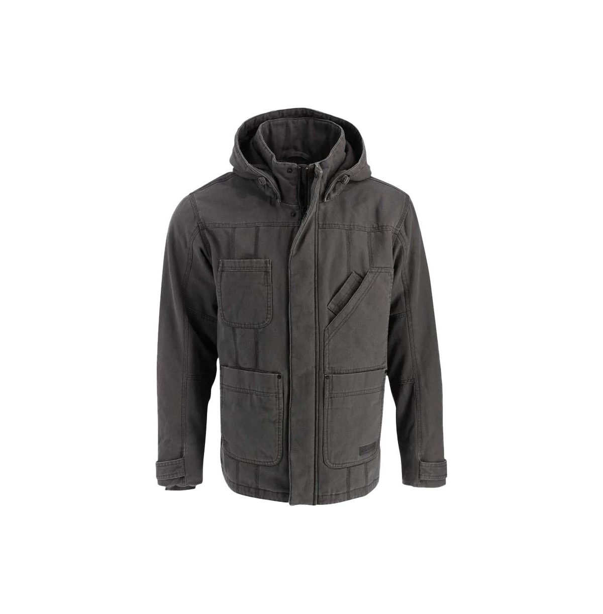 Big & Tall Iron River Heavyweight Stone Washed Canvas Insulated Jacket - Tarmac