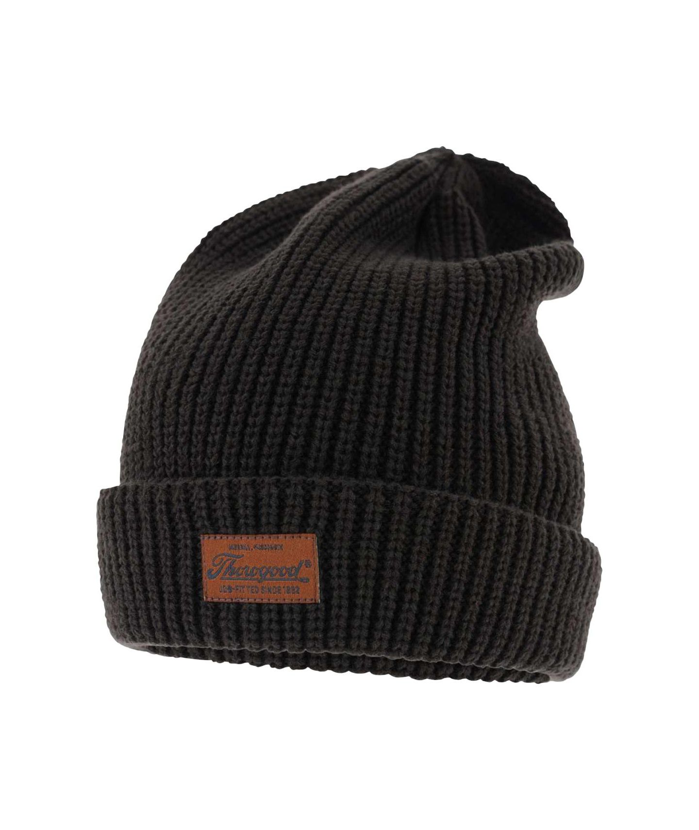 Мужская шапка Thorogood Job-Fitted Knit Beanie, цвет: Чёрный — фото 1