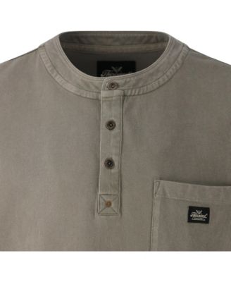 Big & Tall Vintage Wash Short Sleeve Pocket Henley