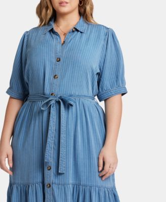 Plus Size Kate Elbow Ruffle Sleeve Dress