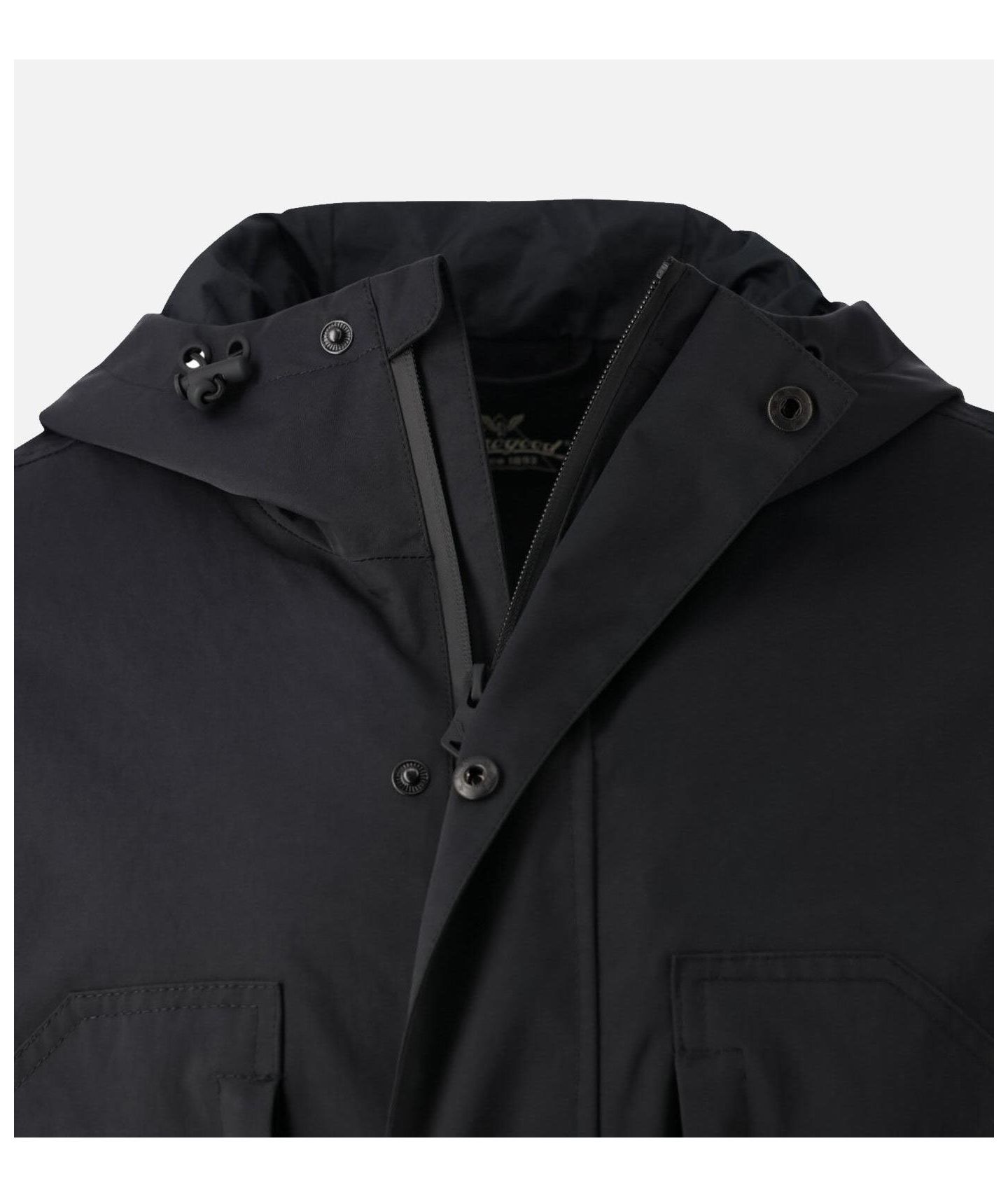 Мужская куртка Thorogood Waterproof Rain Jacket with Hood, цвет: Чёрный — фото 3