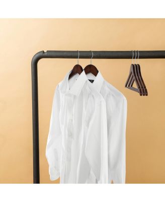 20 Piece Acacia Wood Swivel Hook Hanger Set in Light Brown