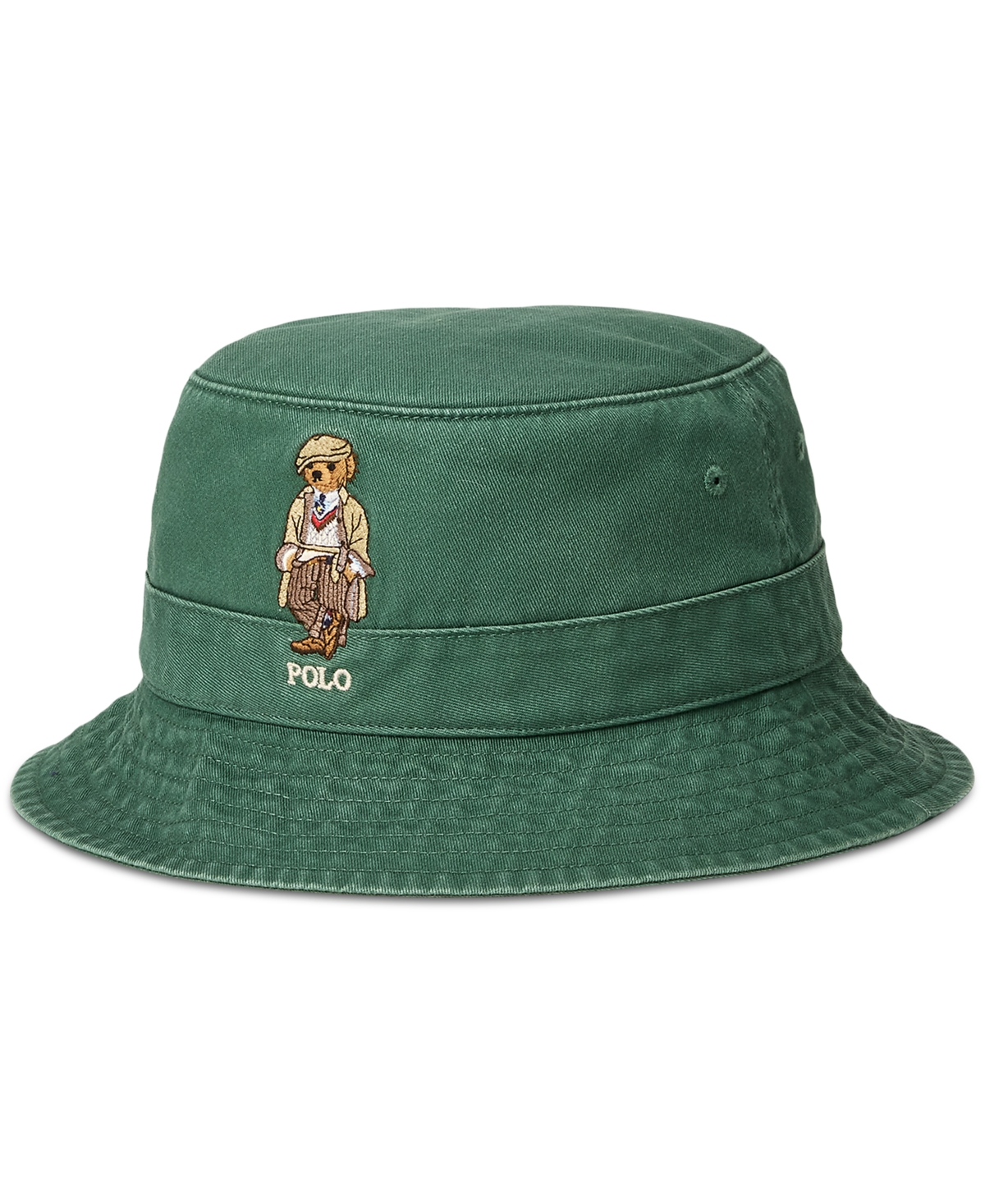 Polo Ralph Lauren Men's Polo Bear Twill Bucket Hat In Green