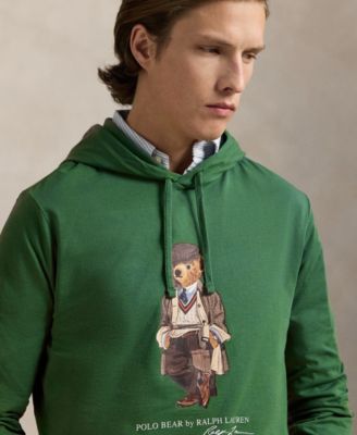 Men's Polo Bear Jersey Hooded T-Shirt
