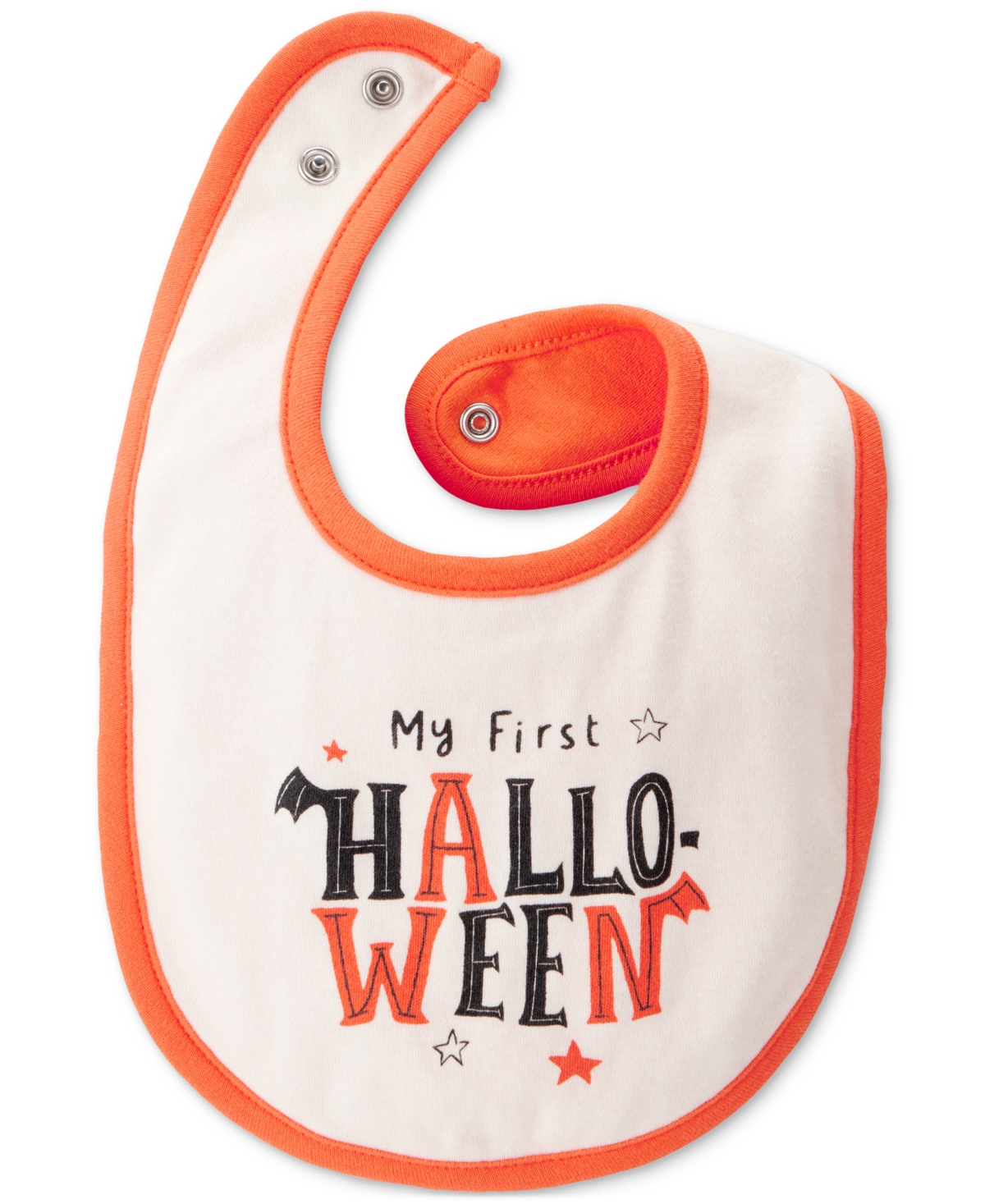 Carter's Baby My First Halloween Teething Bib In Orange