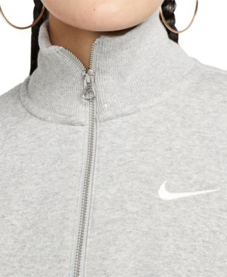 Women's Sportswear Phoenix Fleece Quarter-Zip Cropped Sweatshirt