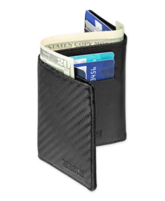 Men's RFID Magnetic Carbon Fiber Z-Fold Trifold Wallet