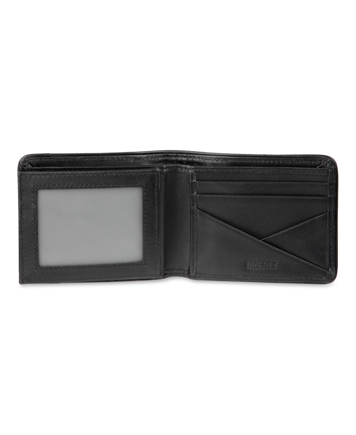 Kenneth Cole Reaction Men's Rfid Extra Capacity Slim Fold Wallet In Black