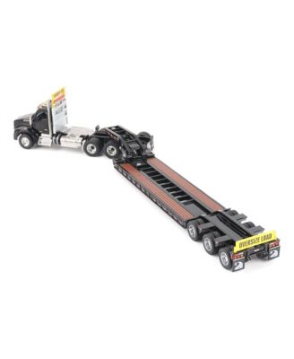 1/50 Black Kenworth T880 SBFA w/ Black Trail King TK120 HDG Lowboy Trailer 71134