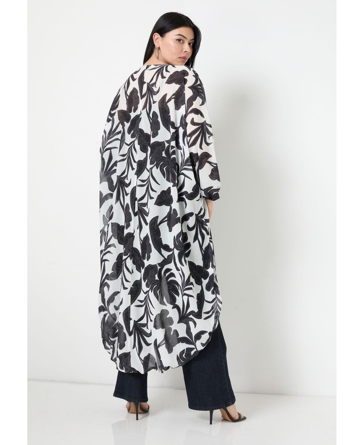 June + Vie Women's Chiffon Kimono