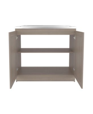 Bickleton 2-Door Utility Sink Cabinet with 2 Shelves
