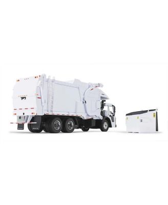 1/34 White Mack Granite MP w/ McNeilus Rear Load Refuse Truck & Trash Cans