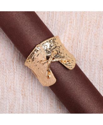 Women's Dented Tie-Up Statement Bracelet