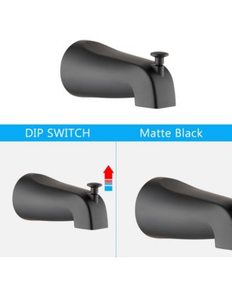 Shower System with Tub Spout Rain Shower Tub Set, High Pressure Dual 2 in 1 Shower Combo Faucet with Valve
