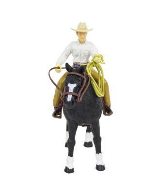 1/20 Cowboy & Black Quarter Horse