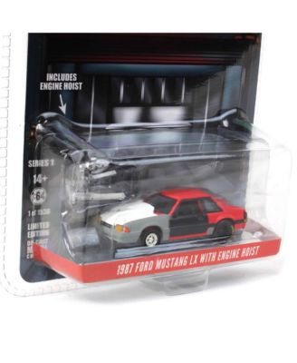 1/64 1987 Ford Mustang LX Project Car Red Gray w/ Black Door LP Diecast