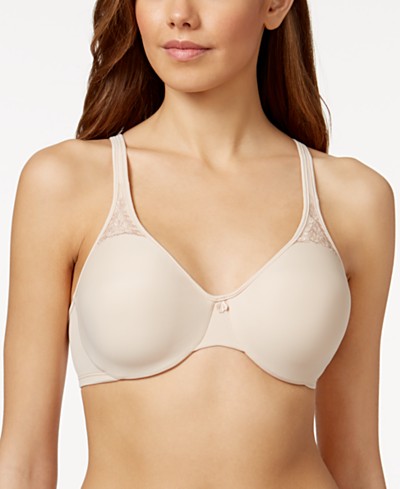 Details about   New BALI Nude Lightly Lined Back Smoothing Wirefree Double Support Bra 40D $39 