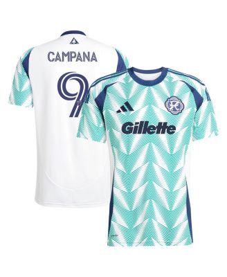 adidas - Men's Leonardo Campana White New England Revolution 2025 Eastern White Pine x Flag of New England Replica Player Jersey