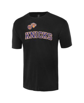 Men's and Women's Black New York Knicks Oversize Logo T-Shirt