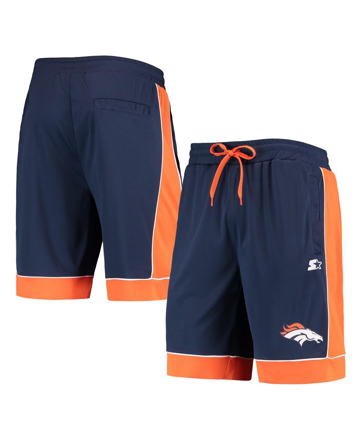 Men's Navy/Orange Denver Broncos Fan Favorite Fashion Shorts - Navy, Orange