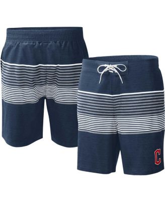 G-III Sports by Carl Banks - Men's Navy Cleveland Guardians Coastline Volley Swim Shorts