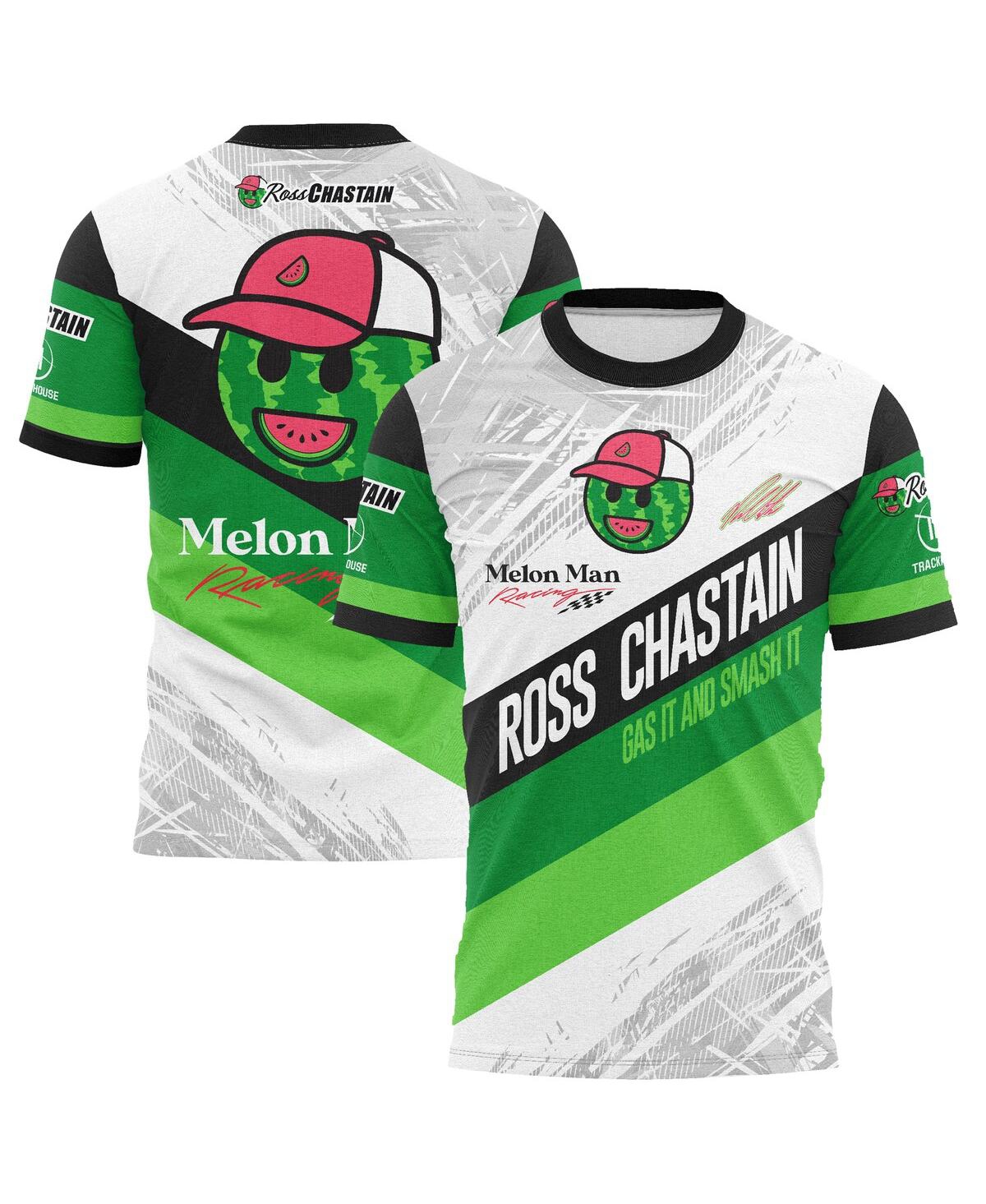 Men's White Ross Chastain Melon Man Gas It or Smash It Sublimated T-Shirt - White