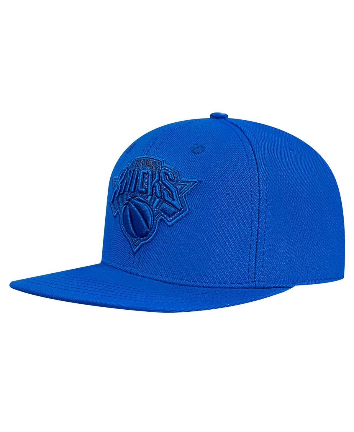 Men's Blue New York Knicks Triple Tonal Snapback Hat - Blue