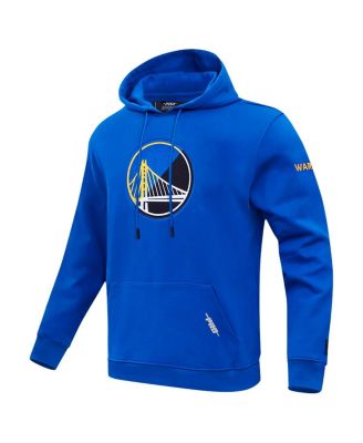 Men's Royal Golden State Warriors Split Logo Pullover Hoodie