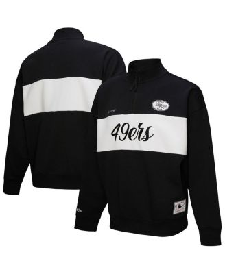 Mitchell & Ness - Women's Black San Francisco 49ers Quarter-Zip Jacket