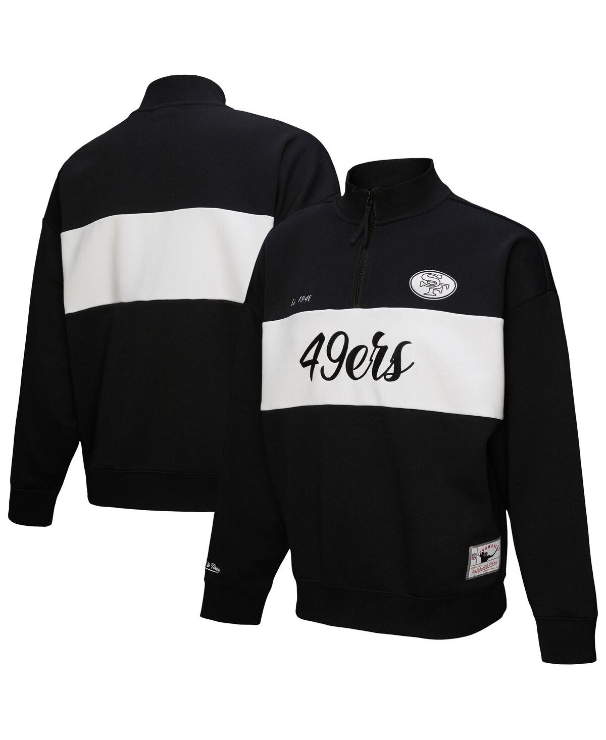 Women's Black San Francisco 49ers Quarter-Zip Jacket - Black