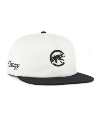 '47 Brand - Men's White/Black Chicago Cubs Foundation Captain Snapback Hat