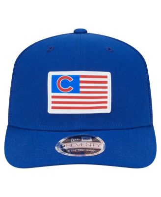 Men's Royal Chicago Cubs Flag 9SEVENTY Stretch-Snap Hat