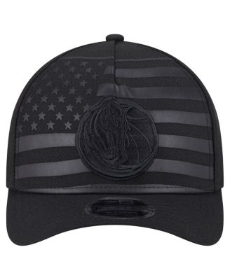 Men's Black Dallas Mavericks Game Day Flag A-Frame 9FORTY Adjustable Hat