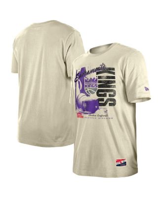 Men's Cream Sacramento Kings Distressed Throwback Vintage Color Pack T-Shirt