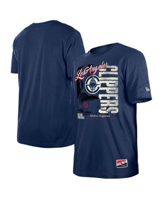 New Era - Men's Navy LA Clippers Distressed Throwback Vintage Color Pack T-Shirt
