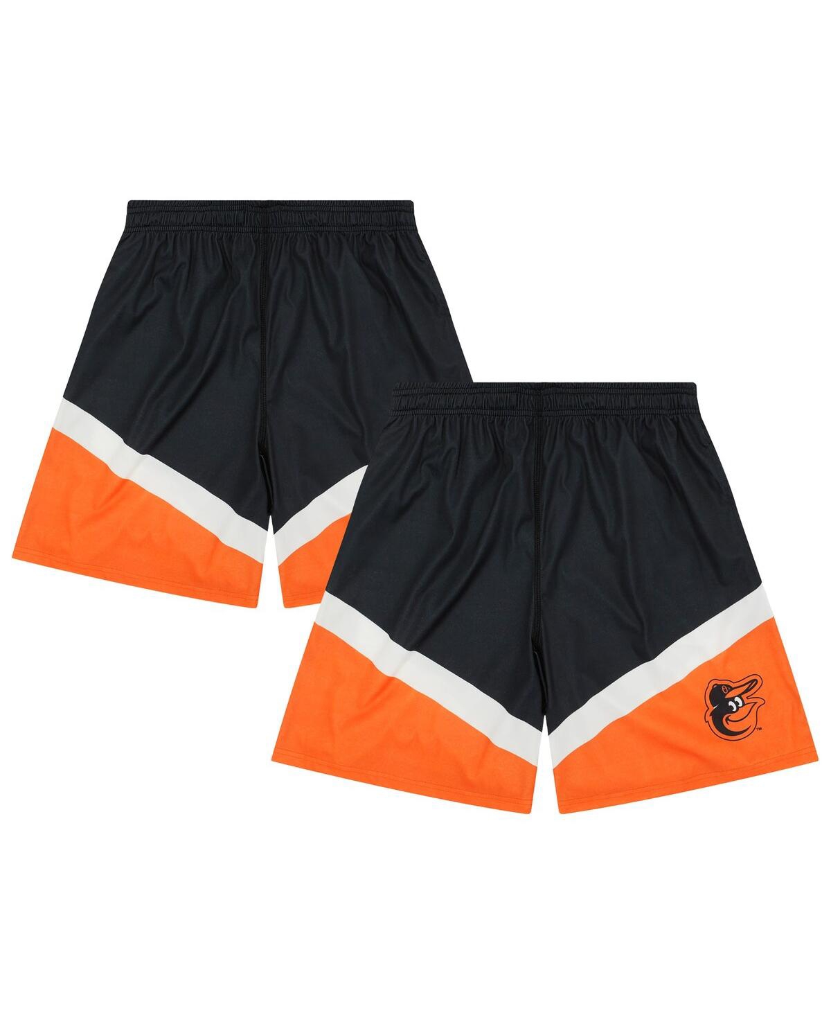 Men's Black/Orange Baltimore Orioles Color Blocked Shorts - Black, Orange