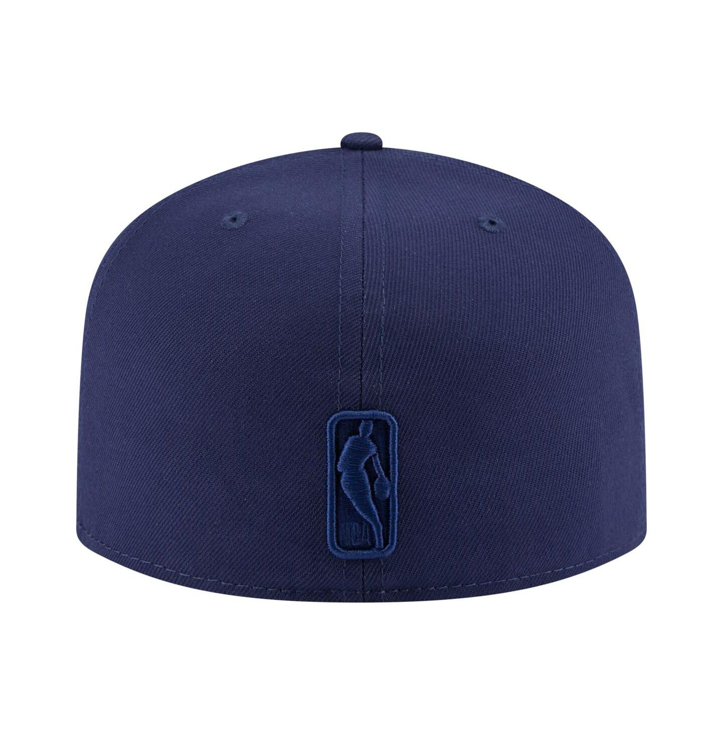 Мужская кепка New Era Navy Dallas Mavericks Colorpack A-Frame Pinch Front 59FIFTY Fitted Hat — фото 4
