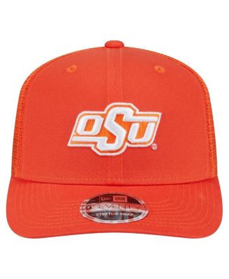 Men's Orange Oklahoma State Cowboys Primary 9SEVENTY Trucker Stretch-Snap Hat