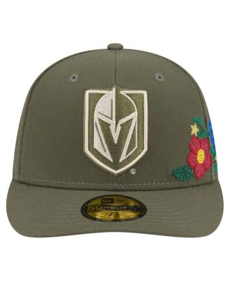 Men's Olive Vegas Golden Knights Tonal Florals 59FIFTY Fitted Hat