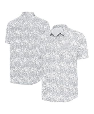 Antigua - Men's Gray Baltimore Orioles Resort Button-Up Shirt